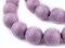 The Bead Chest Natural 20mm Wooden Beads in Purple for Jewelry Making – Round Loose Wood Spacer Beads I Approximately 20 Beads
